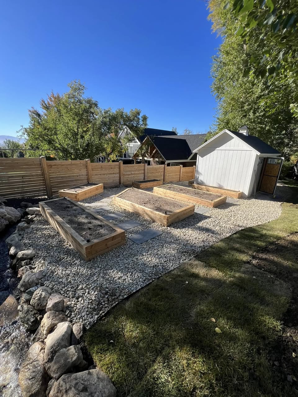 Ginger Bee Farms landscaping project
